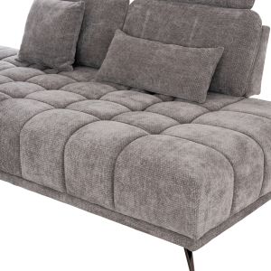 Десен ъглов 5-местен диван Myron SM3318.01R сив платеж 290X110-225X110H