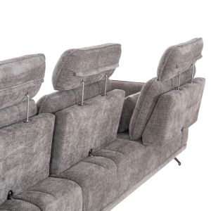 Десен ъглов 5-местен диван Myron SM3318.01R сив платеж 290X110-225X110H