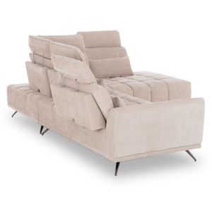 Десен ъглов 5-местен диван Myron SM3318.02R екру платов 290X110-225X110H