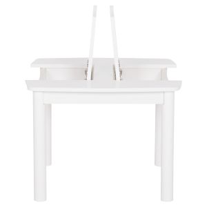 Children's table with storage space Ricki HM18339.03 MDF and birch wood in white 65X65X47 cm.