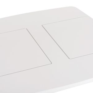 Children's table with storage space Ricki HM18339.03 MDF and birch wood in white 65X65X47 cm.