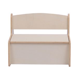 Children's bench with storage compartment Ricki HM18342.01 MDF and plywood in natural/cream color 63X43X47 cm.