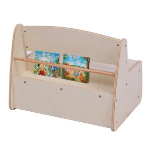 Children's bench with storage compartment Ricki HM18342.01 MDF and plywood in natural/cream color 63X43X47 cm.