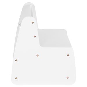 Children's bench with storage compartment Ricki HM18342.03 MDF and plywood in white 63X43X47 cm.