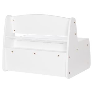 Children's bench with storage compartment Ricki HM18342.03 MDF and plywood in white 63X43X47 cm.