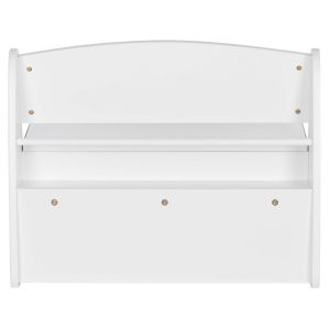 Children's bench with storage compartment Ricki HM18342.03 MDF and plywood in white 63X43X47 cm.