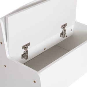 Children's bench with storage compartment Ricki HM18342.03 MDF and plywood in white 63X43X47 cm.