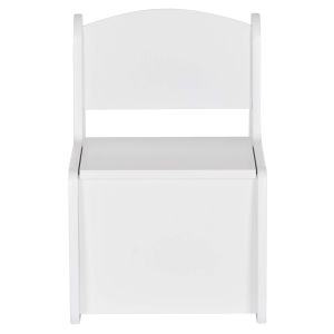 Children's chair with storage space Ricki HM18343.03 plywood/MDF in white 33X43X47 cm.