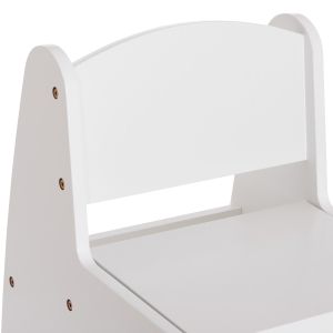 Children's chair with storage space Ricki HM18343.03 plywood/MDF in white 33X43X47 cm.