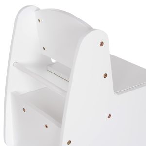 Children's chair with storage space Ricki HM18343.03 plywood/MDF in white 33X43X47 cm.