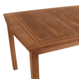 Wooden garden table Bali solid teak natural color 150X90X75CM