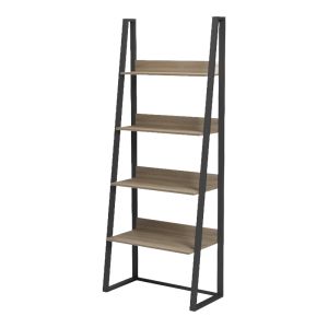 Етажерка за книги Alfa Sonoma - черен метал 75x36x185 см