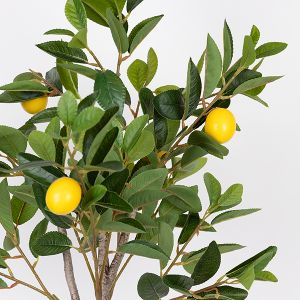 Artificial lemon tree with plastic pot fabric-plastic-iron 90 cm