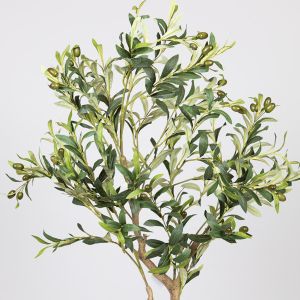 Artificial olive tree with plastic pot fabric-plastic-iron 120 cm