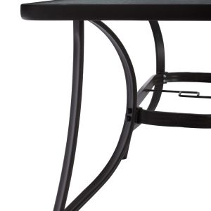 Garden dining set 6 pieces Bravo HM11543.02 dining table - umbrella - 4 chairs -- brown color