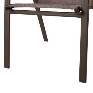 5-piece garden dining set Bravo HM10900.12 -- table and 4 chairs 120X70 cm. - brown