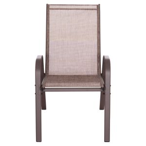 5-piece garden dining set Leofer HM21009 dining table and 4 chairs - brown
