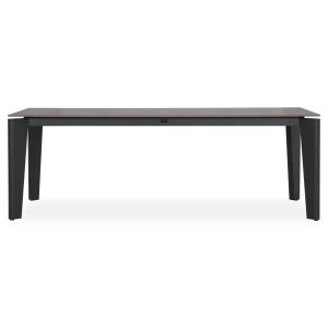 Outdoor dining set 6 seats Cerrig SM10851.01 aluminum - sintered stone - olefin in gray