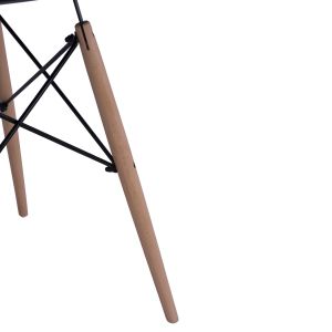 3-PIECE DINING SET TWIST HM21371 ROUND TABLE D60 AND 2 DINING CHAIRS IN BLACK