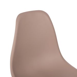 3-PIECE DINING SET TWIST HM21379 SQUARE TABLE - 2 DINING CHAIRS IN CAPPUCCINO