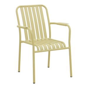 Heven Vista table and chairs set, set of 7 pieces, champagne color, aluminum 120x70x72cm