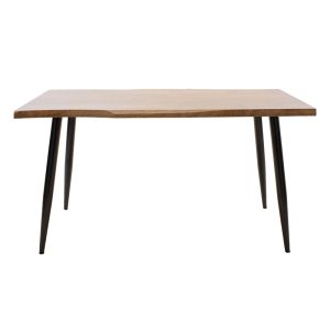 Table and chairs set Murde black and table Neve black 140x80x75cm set of 5 pieces
