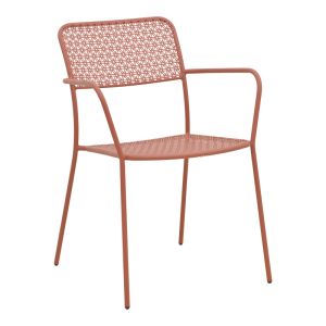 Set of 3 federal pieces Moraja, terracotta, metal, 70x70x73 cm