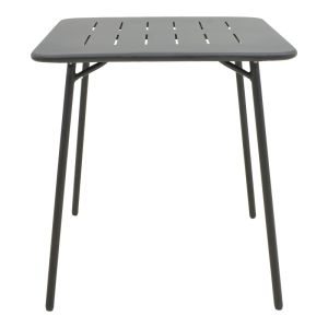 Set of 3 federal pieces Moraja, black metal, 70x70x73 cm