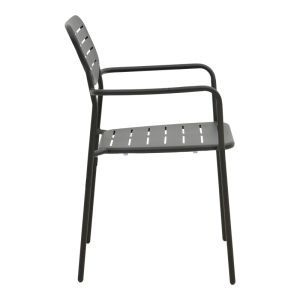 Moraja Deraby 3-piece set, black metal, 70x70x73cm