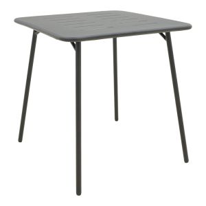 Moraja Deraby 3-piece set, black metal, 70x70x73cm