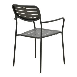 Moraja Deraby 5-piece set, black metal, 140x80x72 cm
