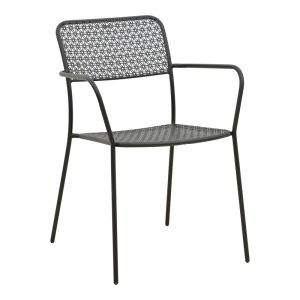 Moraja Federal 5-piece set, black metal, 140x80x72 cm