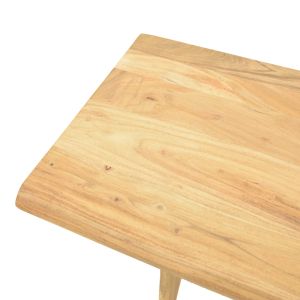 Mende console, solid acacia wood in natural shade, 110x50x76cm
