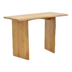 Mende console, solid acacia wood in natural shade, 110x50x76cm