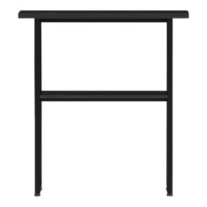 Solain console with black marble effect - black metal 79x29x85cm