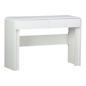 Zaplen MDF console table in white color 110x38x75cm