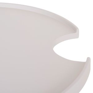 Round coffee table Teroc HM6434.02 aluminum in white Φ70X44HCM