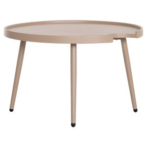 Round coffee table Teroc HM6434.03 aluminum cappuccino Φ70X44HCM