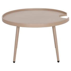 Round coffee table Teroc HM6434.03 aluminum cappuccino Φ70X44HCM