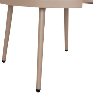 Round coffee table Teroc HM6434.03 aluminum cappuccino Φ70X44HCM