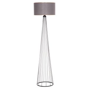 Lamp Hue HM7581.11 metal pole and shade in gray Φ38X144 cm.
