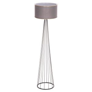 Lamp Hue HM7581.11 metal pole and shade in gray Φ38X144 cm.