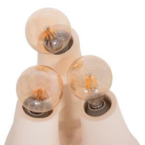 Trilux HM4700.02 terracotta lamp in the color of insensitive WHITE--[E27X3]-45X45X50ВСМ.