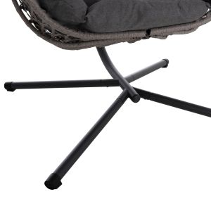 CRAB-NEST NESTA HM6468.01 GREY METAL (STEEL) &amp;amp; PEARL 100X100X190CM.