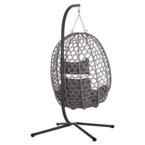 CRAB-NEST NESTA HM6468.01 GREY METAL (STEEL) &amp;amp; PEARL 100X100X190CM.