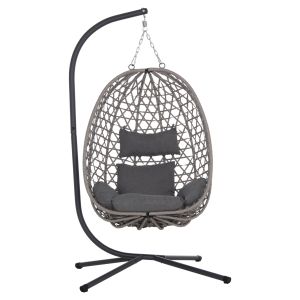 CRAB-NEST NESTA HM6468.01 GREY METAL (STEEL) &amp;amp; PEARL 100X100X190CM.
