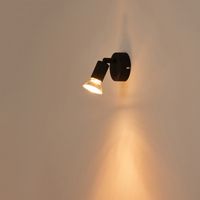 Metal removable lampshade 1XGU10 Max 7W 70X70X105MM black Arte Illumina Vorras