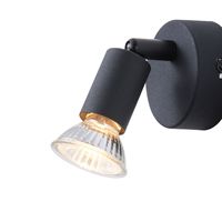 Metal removable lampshade 1XGU10 Max 7W 70X70X105MM black Arte Illumina Vorras