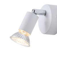 Metal movable spotlight 1XGU10 Max 7W 70X70X105MM white Arte Illumina Vorras
