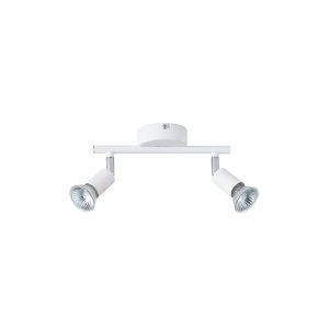 Metal movable spotlight 2XGU10 Max 7W 220X80X125MM white Arte Illumina Vorras